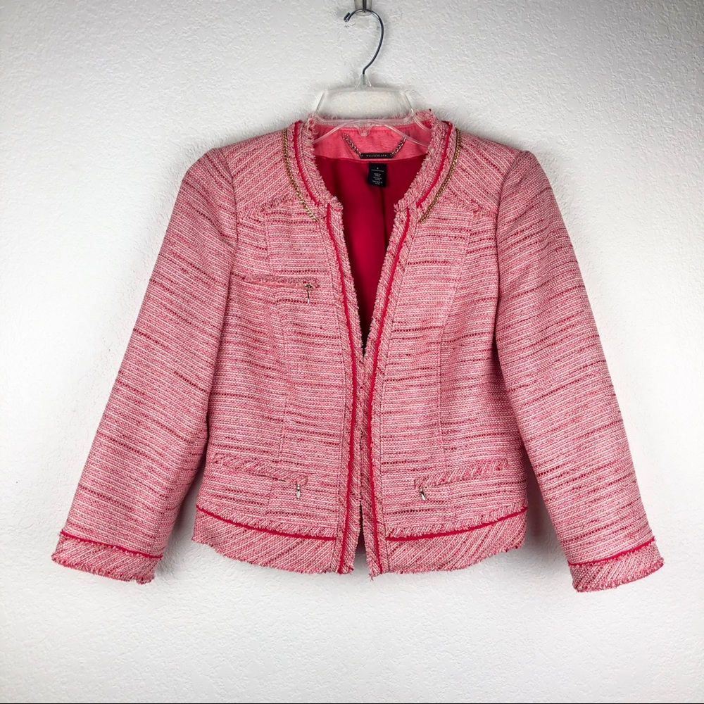 WH|BM Pinks and White Blazer Jacket